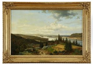Norrlandskt Sommarlandskap Med Lapporten I Horisonten by Axel Wilhelm Nordgren