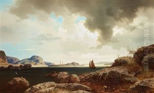 At The Coast Outside Bohuslan by Axel Wilhelm Nordgren