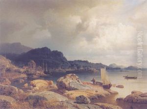 Setting Out In The Fjords by Axel Wilhelm Nordgren