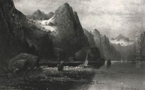 Fjordlandskap by Axel Wilhelm Nordgren