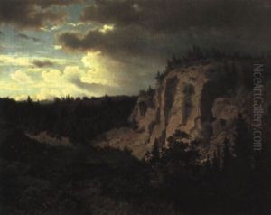Berglandskap - Annalkande Ov,der by Axel Wilhelm Nordgren