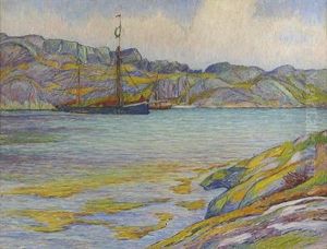 Batar Vid Klippa, Kyrkesund by Karl Nordstroem
