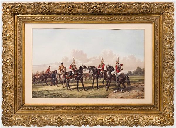 Orlando Norie, Offiziere Der Life-guards, England Um 1870/80 - view 1