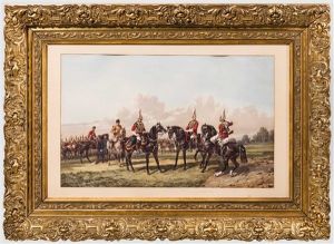 Orlando Norie, Offiziere Der Life-guards, England Um 1870/80 by Orlando Norie