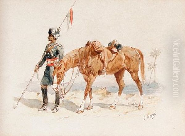 Coldstream Guards And Officers Of The 16th Lancers, Study (+ 3 Others; 4 Studies) - view 1