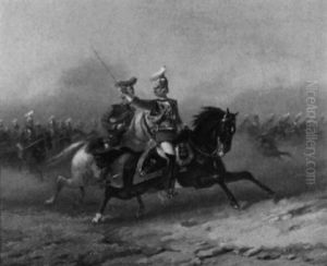 Cavalry Charge by Orlando Norie