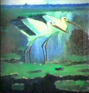 Storkpar by Ernst Norlind