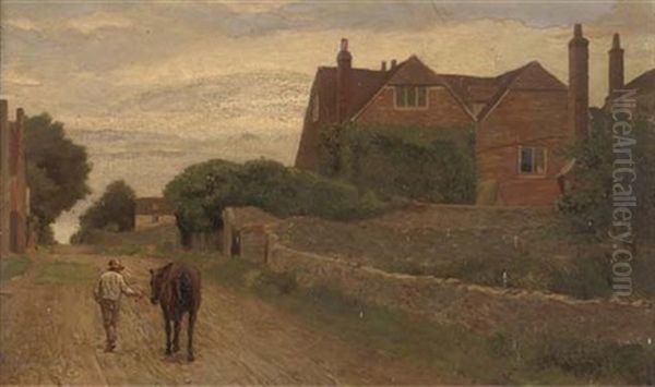 A Horse And Groom Returning To The Stable - view 1