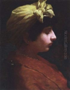 Portrait Of A Lady (henrietta Rae?) by Ernest Normand