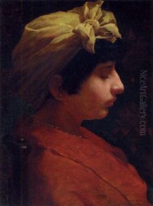 A Young Girl, Seated by Ernest Normand
