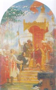 King John Sealing The Magna Carta At Runnymede