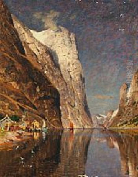 Landscape At A Fiord In Norway - view 1
