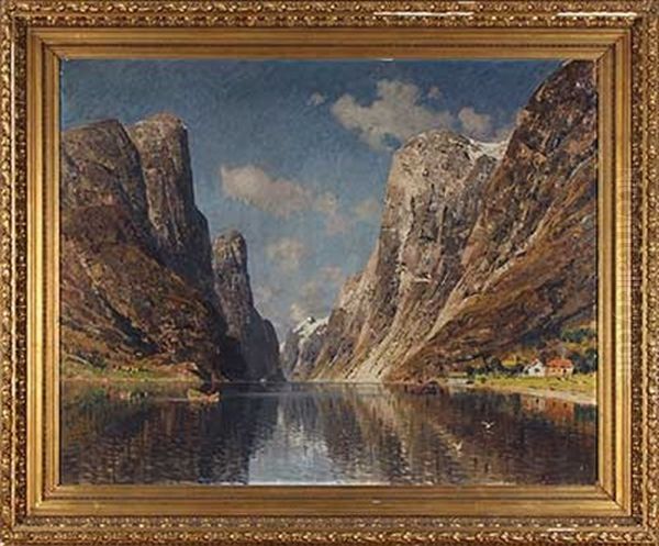 Sommerlicher Fjord - view 1