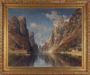 Sommerlicher Fjord