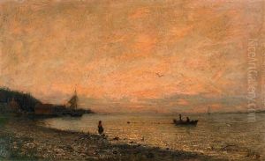Abenddammerung An Der Kuste by Adelsteen Normann