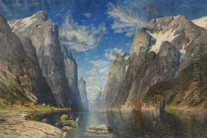 Fjordlandskap Fra Raftesundet, Vesteralen by Adelsteen Normann