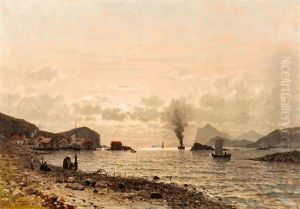 Sonnenuntergang Am See by Adelsteen Normann