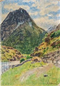 Norwegian Mountain Landscape by Adelsteen Normann