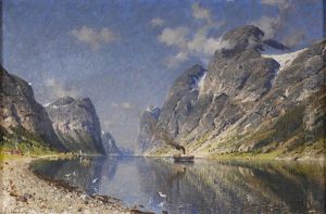 Sommerliche Fjordansicht by Adelsteen Normann