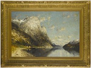 Nordische Fjordlandschaft by Adelsteen Normann
