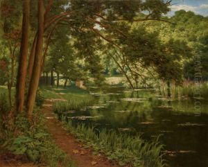 Au Bord Du Lac by Henri Biva
