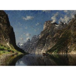 A View Of A Fjord by Adelsteen Normann