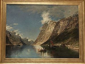 Fjordlandskap Med Sallaskap I Bat