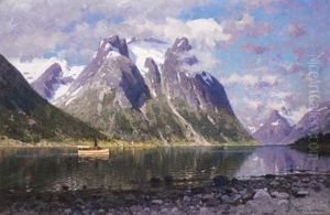 Saltenfjorden, Norge by Adelsteen Normann