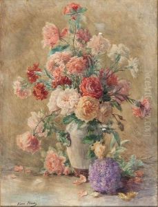 Vase De Fleurs by Henri Biva