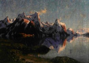 Aftenstemning Nordpa by Adelsteen Normann