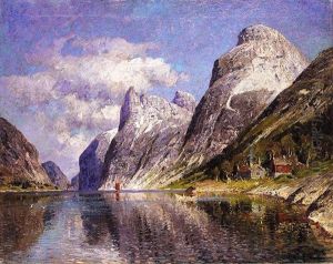 Utsyn Mot En Vestlandsfjord (a View Of A Fjord) by Adelsteen Normann