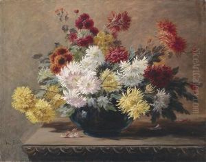 Asters In A Vase