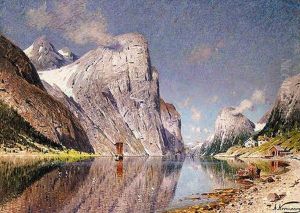 Fiske Pa Fjorden (fishing On The Fjord)