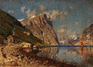 Sommer In Einem Norwegischem Fjord