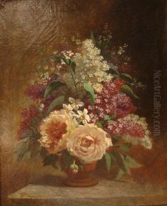 Bouquet De Lilas, De Seringa, Et De Pivoines