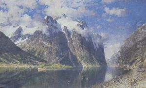 Norsk Fjordparti Fra Vestlandet by Adelsteen Normann