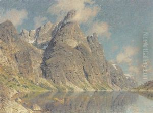 A Sunny Day In The Fjords by Adelsteen Normann