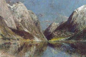 Crossing The Fjord by Adelsteen Normann