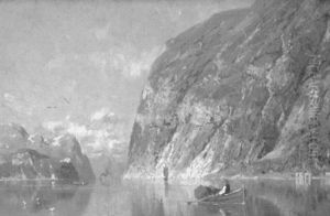 Norwegische Fjordlandschaft In Der Abendsonne