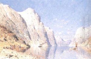 Fjordlandskap - Norge by Adelsteen Normann
