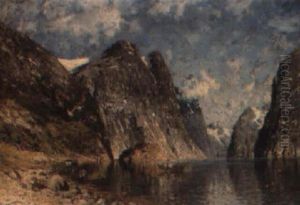 A Fjord by Adelsteen Normann