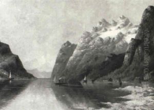 Fjord In Norway by Adelsteen Normann