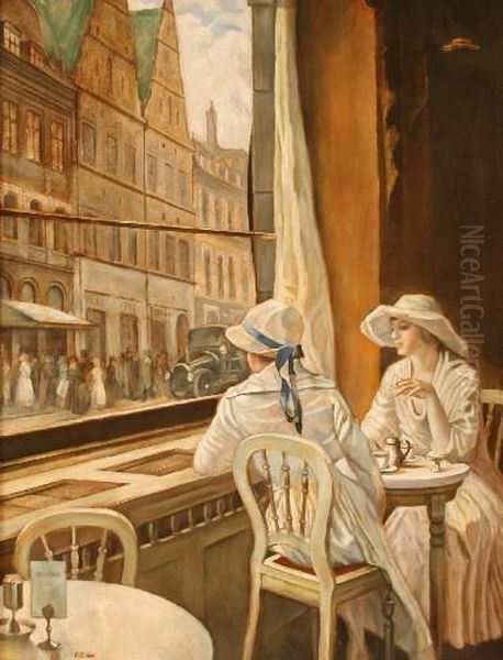 Damen Im Cafe - view 1