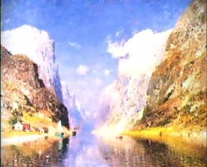 Vue D'un Fjord Norvegien by Adelsteen Normann
