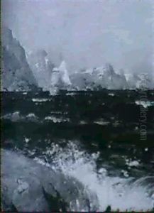 Shipping Off A Coastline by Adelsteen Normann