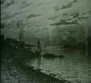 Abend Am Fjord by Adelsteen Normann
