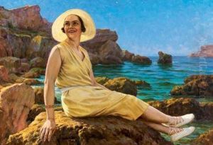 Jeune Femme Sur Les Rochers Jeune Femme Sur Les Rochers