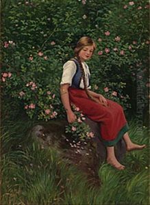 Flicka I Rosensnar by Emma Normann