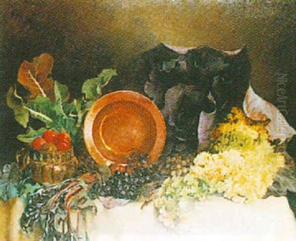 Still Life Of Fruit And Vegetable - view 1