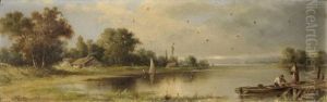 Voilier Au Clair De Lune, Animation Sur Le Ponton (pair)